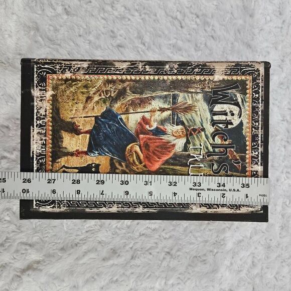 Halloween Secret Hidden Storage Book Witches Tales Dark Magic Potions Spells - Picture 4 of 11